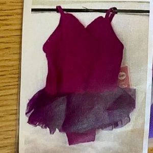 NEW Extraordinary Plum One Piece Swimsuit w/ Tutu